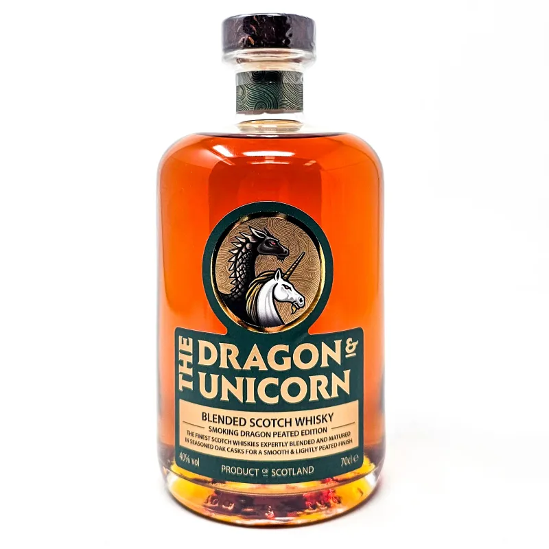 The Dragon & Unicorn Smoking Dragon Peated Edition Blended Scotch Whisky (70cl, 40%)