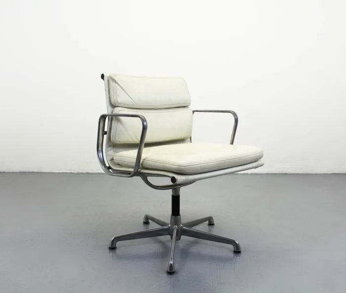 ICF - Charles & Ray Eames - Office chair - Soft Pad EA217 - Steel, Leather