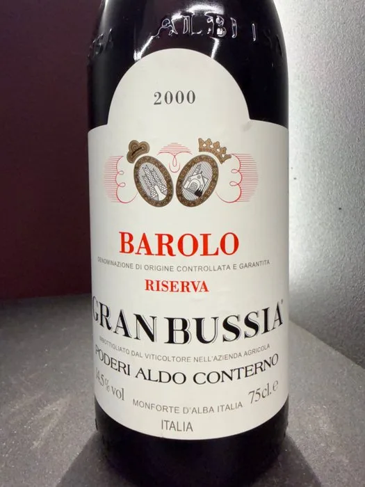 2000 Poderi Aldo Conterno, Granbussia - Barolo Riserva - 1 Bottle (0.75L)