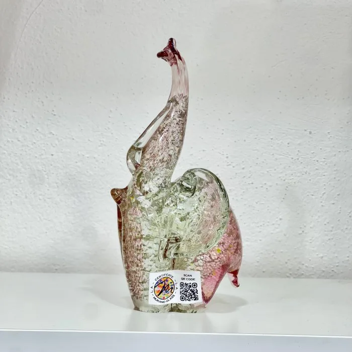 Filippo Maso - Figure - Elefante - Argento - Murano glass