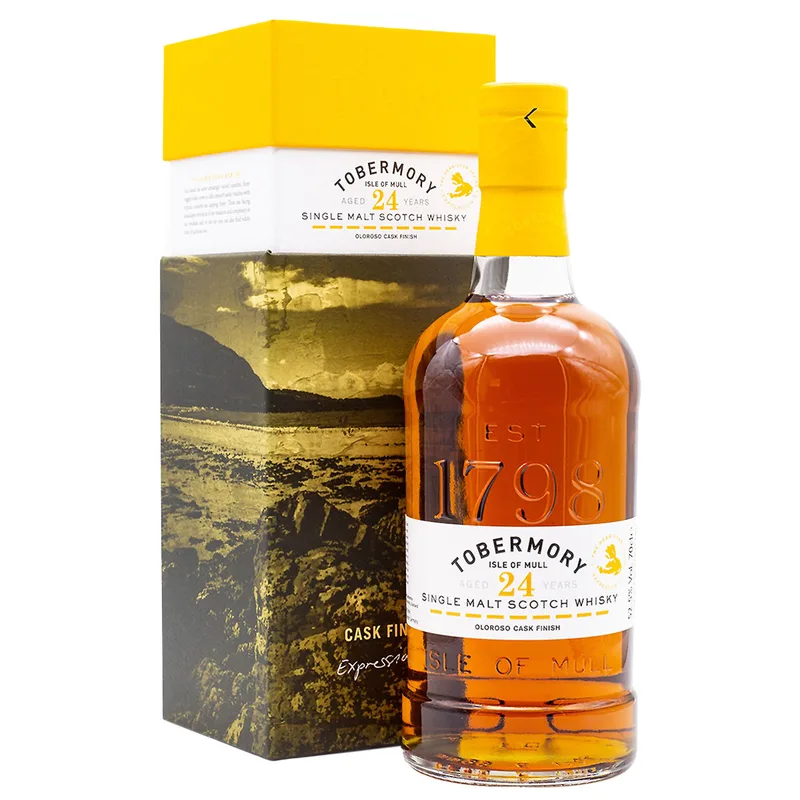 Tobermory – Aged 24 Years Oloroso Cask Finish Single Malt Scotch Whisky (70cl, 52.5%)