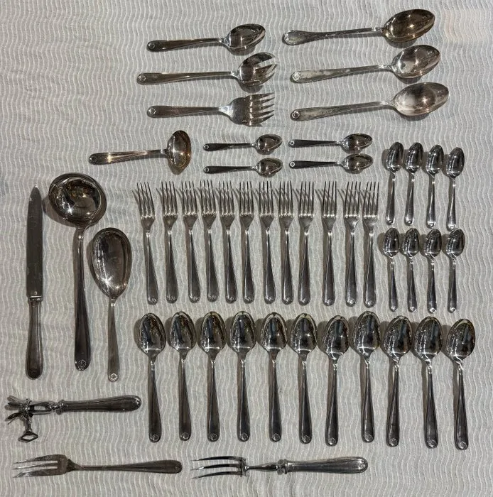 Christofle - Cutlery set for 12 (146) - Shell - Silverplated