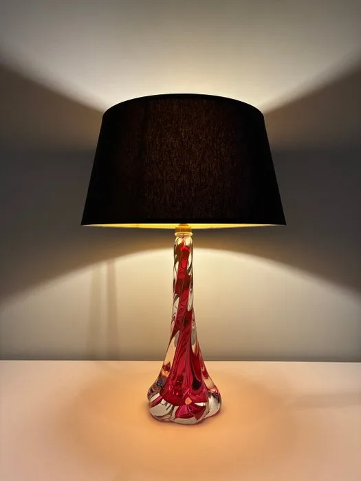 Val Saint Lambert - René Delvenne - Table lamp - Crystal