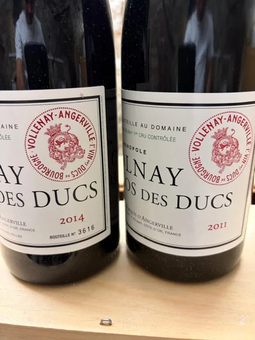 2011 & 2014 Domaine Marquis d'Angerville "Clos des Ducs" - Volnay 1er Cru - 2 Bottles (0.75L)