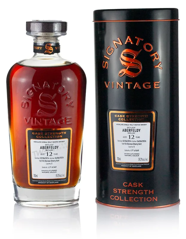 Aberfeldy – 12 Year Old 2016 Signatory Cask Strength (59.2%)
