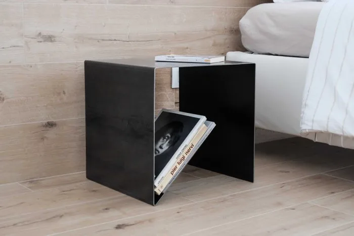Arch. Scarponi Lorenzo - Nightstand (2) - Iron - Iron nightstands