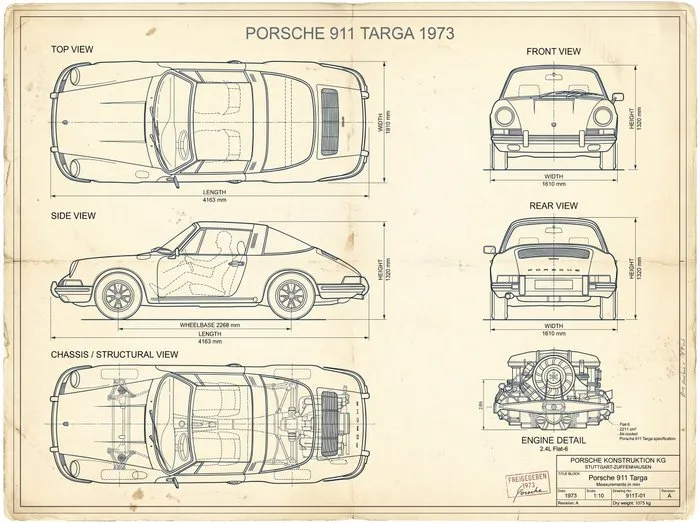 Shmidt.Art - Porsche - Porsche 911 Targa 1973 - 1970s