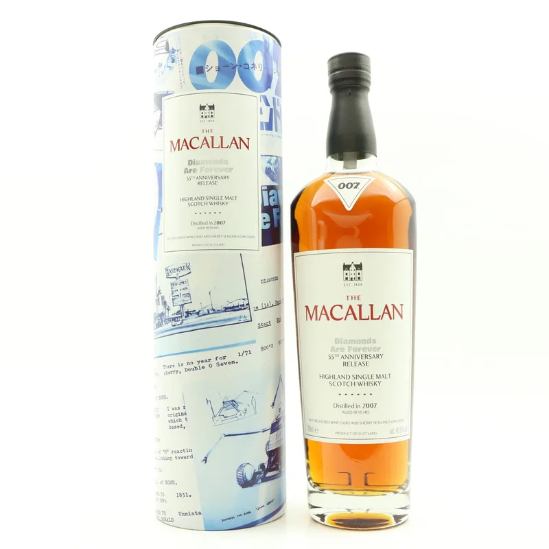 Macallan – 2007 18 Year Old Diamonds Are Forever 55th Anniversary (70cl, 45.5%)