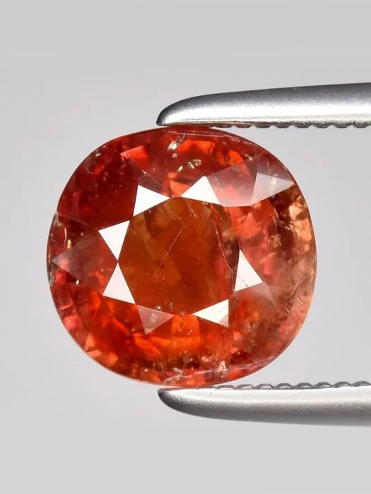 1 pcs Orange, Red Sapphire - 1.72 ct - Antwerp Laboratory for Gemstone Testing (ALGT) - NO HEAT