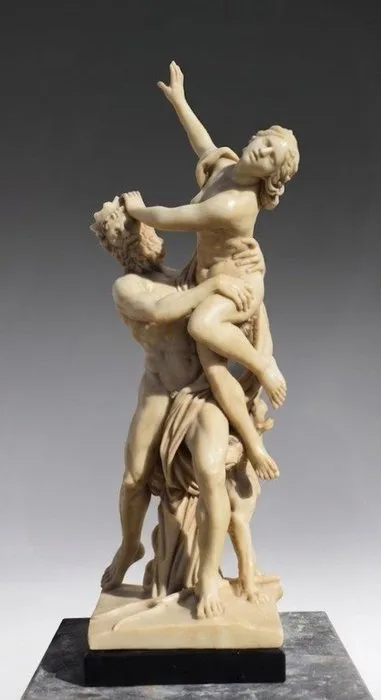 Sculpture, Ratto di Proserpina - 8 kg - 56 cm - Reconstituted Carrara marble