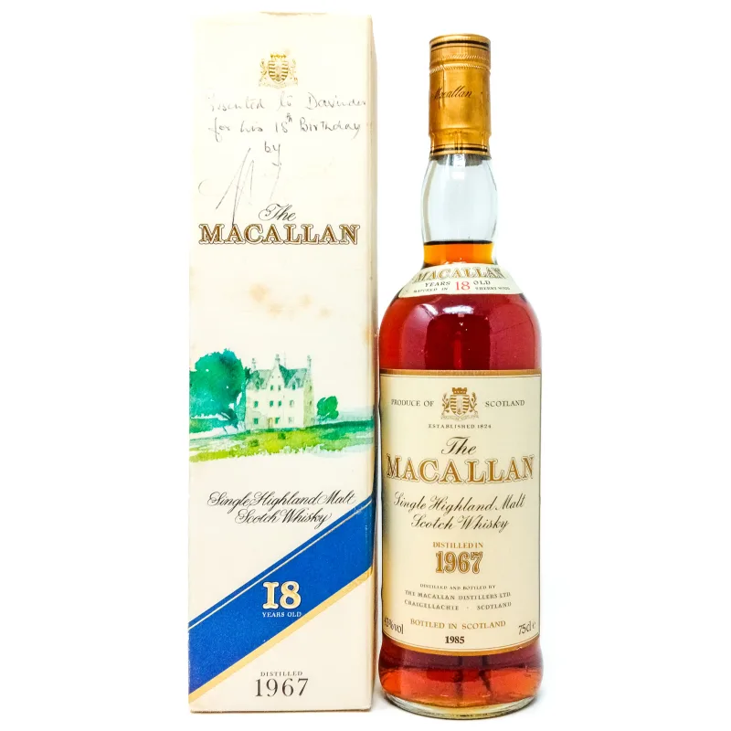 Macallan – 1967 18 Year Old Single Malt Scotch Whisky (75cl, 43%)