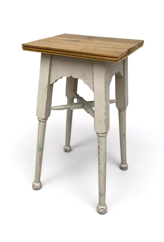 A 19th century painted lamp or occasional table. H.72 x W.42 x D.36cm