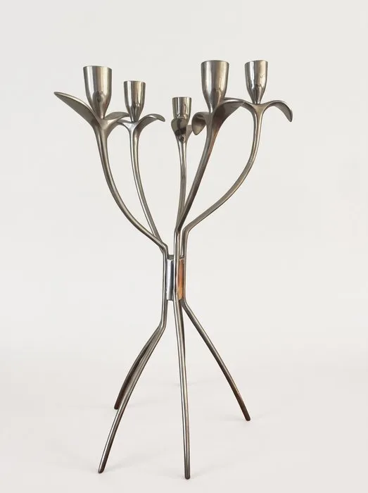 Borek Sipek - Candleholder Antonietta for Driade - stainless steel - Antonietta five-armed