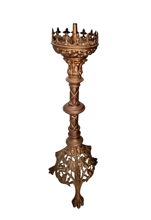 Candleholder - Bronze - Church candlestick - 70 cm - 3 kg