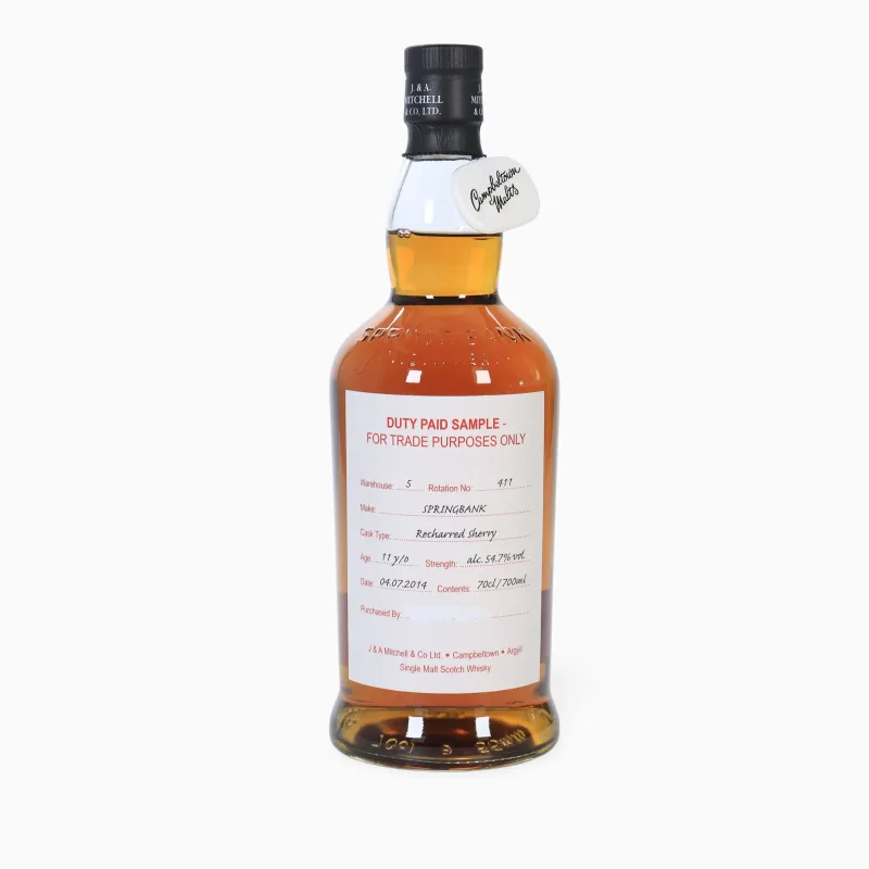 Springbank – 11 Year Old (2014) Duty Paid Sample (Recharred Sherry)