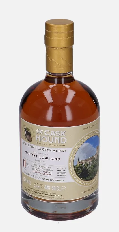 A Secret Lowland Distillery – 2014 11 Year Old The Caskhound (50cl, 57.4%)