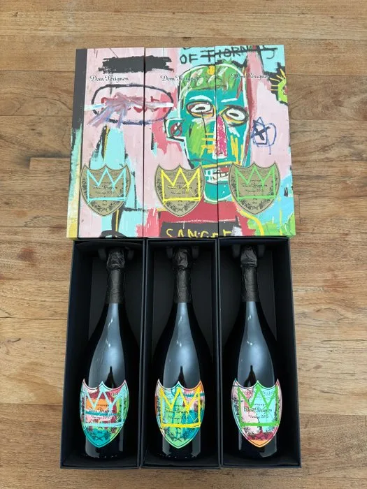 2015 Dom Pérignon, Jean-Michel Basquiat Special Edition - Champagne Brut - 3 Bottles (0.75L)