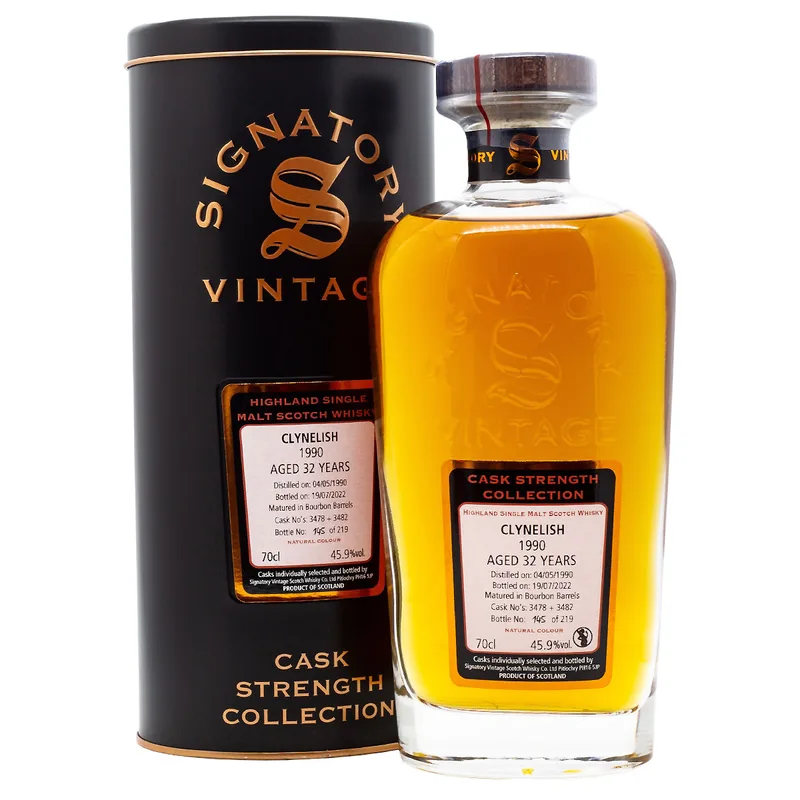 Signatory Vintage Clynelish 32 Years 1990/2022 Cask 3478+3482 (70cl, 45.9%)