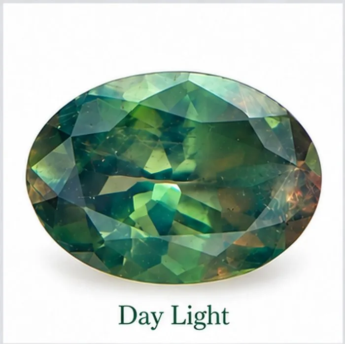 Green Alexandrite - 0.44 ct - International Gemological Institute (IGI) - Change To Purple