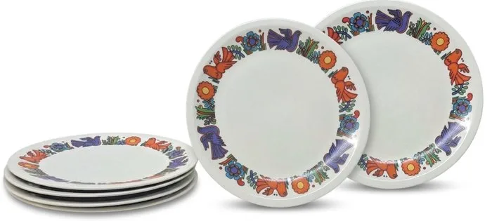 Villeroy & Boch - Christine Reiner - Breakfast plate (6) - Acapulco - Vitro-Porcelain - Excellent condition