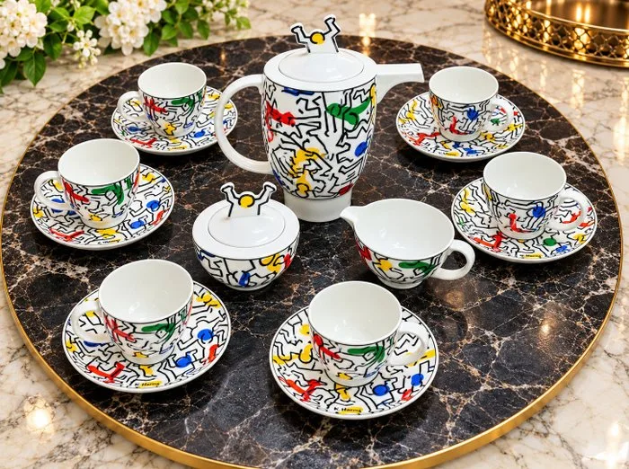 Villeroy & Boch - Keith Haring - Coffee set for 6 (15) - Spirit of Art - Porcelain
