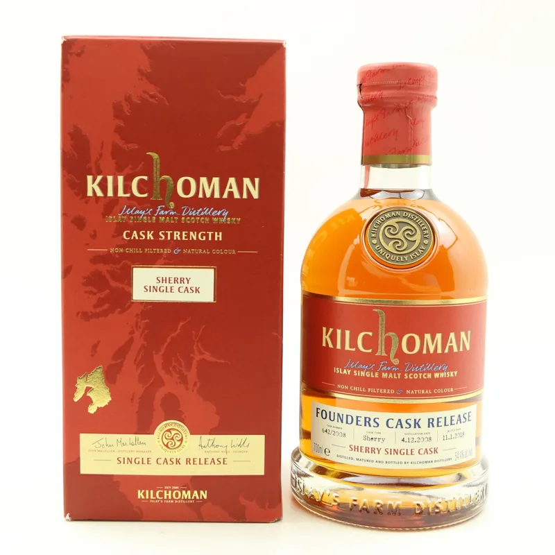Kilchoman – 2008 Founders Single Cask #642 1st Release For Pol Rogers Portfolio