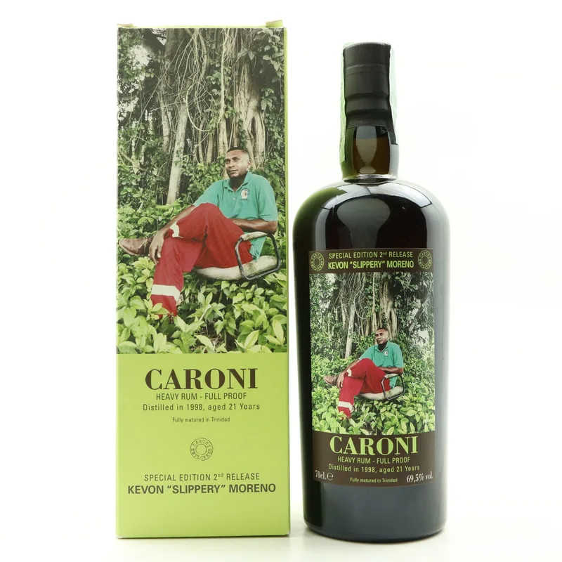 Caroni – 1998 21 Year Old Employees Edition Kevon ‘Slippery’ Moreno (70cl, 69.5%)