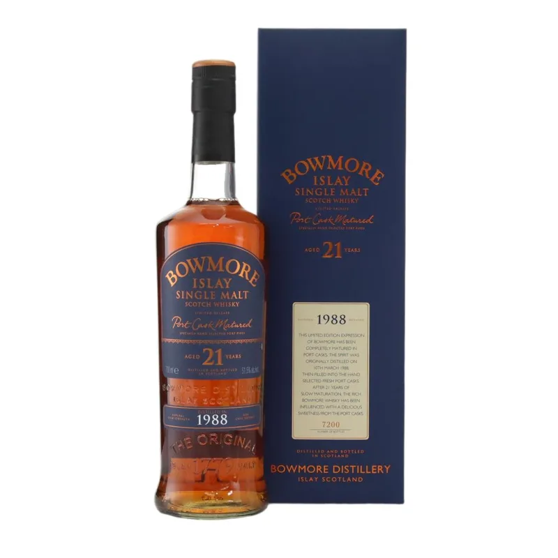 Bowmore – 1988 Port Cask Matured 21 Year Old