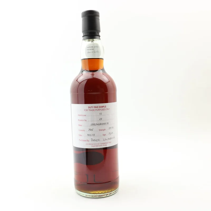 Springbank – 2013 9 Year Old Duty Paid Sample (70cl, 59.1%)