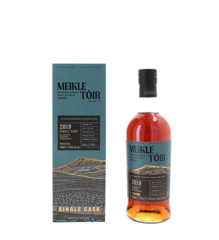 GlenAllachie – Meikle Tòir 7 Year Old 2019 Single Cask Peated Speyside Single Malt