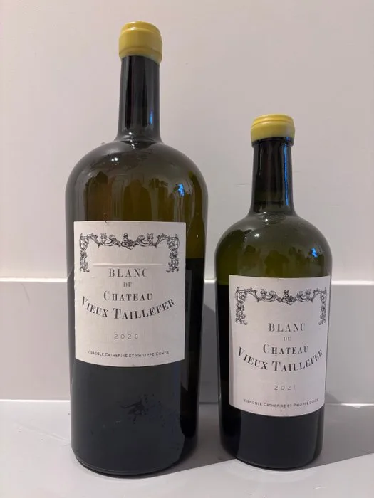 2020 Le Blanc du Chateau Vieux Taillefer - Bordeaux Vin de table - 2 1 bottle & 1 magnum