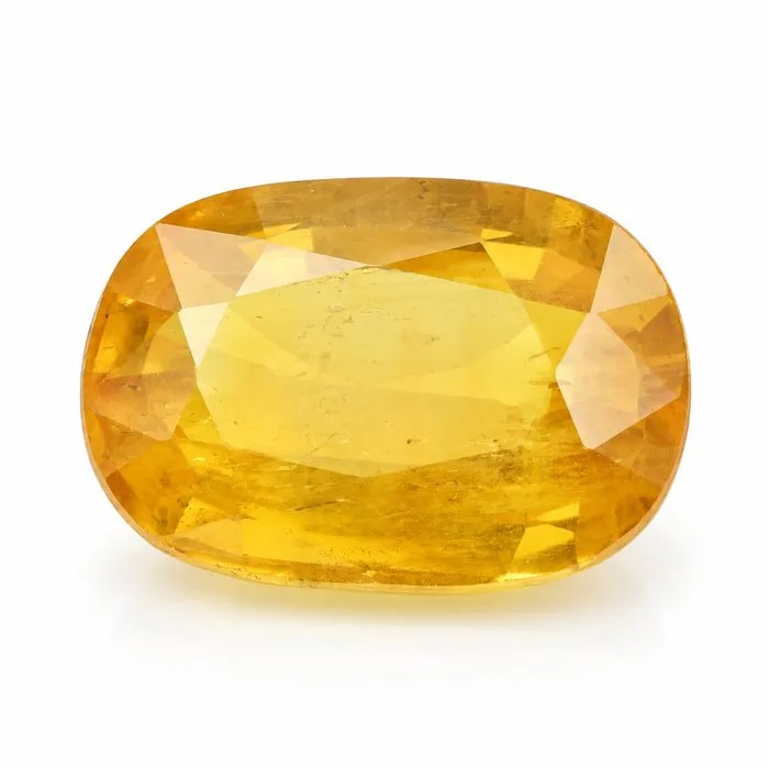 1 pcs Yellow Sapphire - 6.01 ct - International Gemological Institute (IGI)