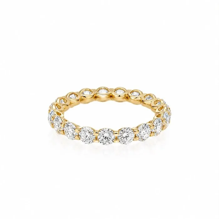 Ring - 14 kt. Yellow gold - 3.10ct. tw. Diamond (Lab-grown)