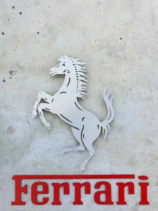 Sign - Ferrari - Professional wall Pack Cavallino Rampante - Aluminium*- Large Size