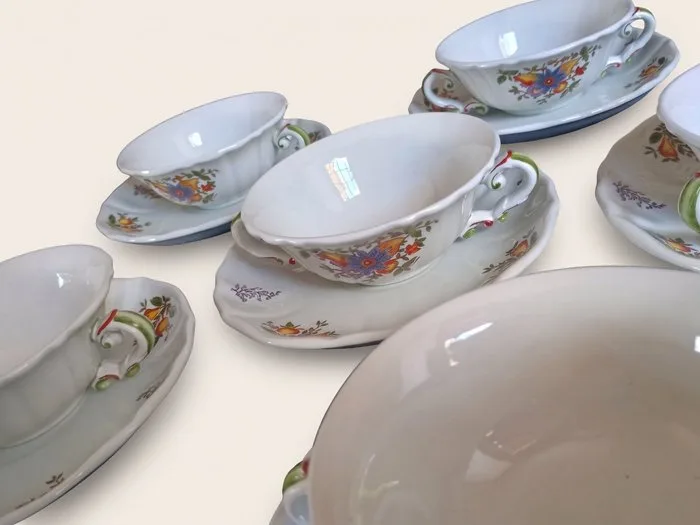 Richard Ginori, Laveno - Dinner service (12) - Rifinito a mano - Ceramic - Old Pescara