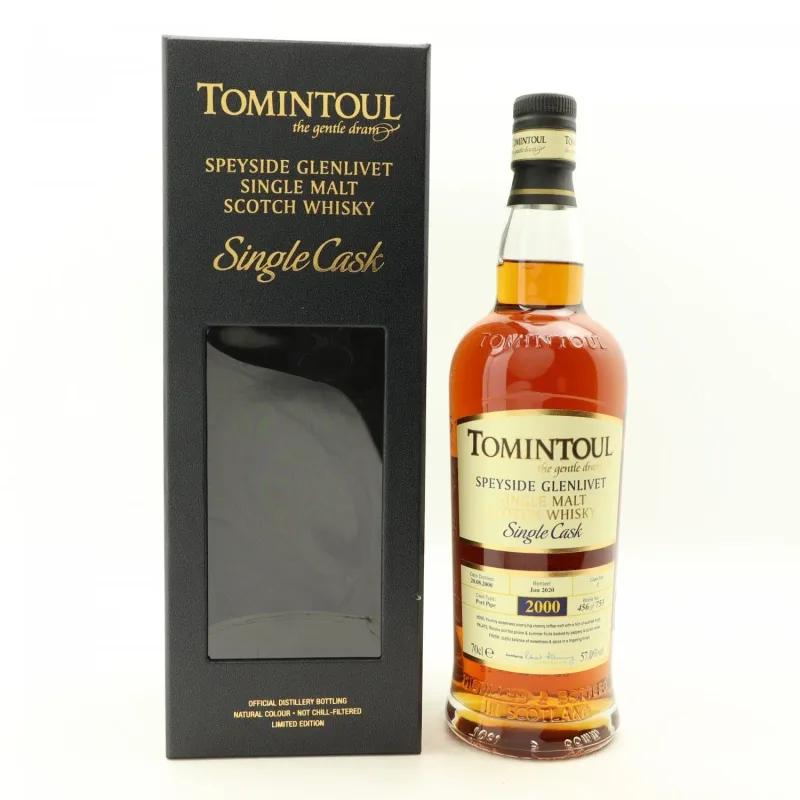 Tomintoul – 2000 19 Year Old Single Cask #1 Port Pipe Speyside Single Malt Scotch Whisky (2020) (70cl, 57%)