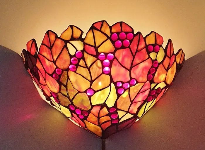 Wall lamp - Stained glass - Tiffany style