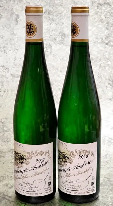 2017 & 2018 Egon Müller Scharzhofberger - Mosel Auslese - 2 Bottles (0.75L)