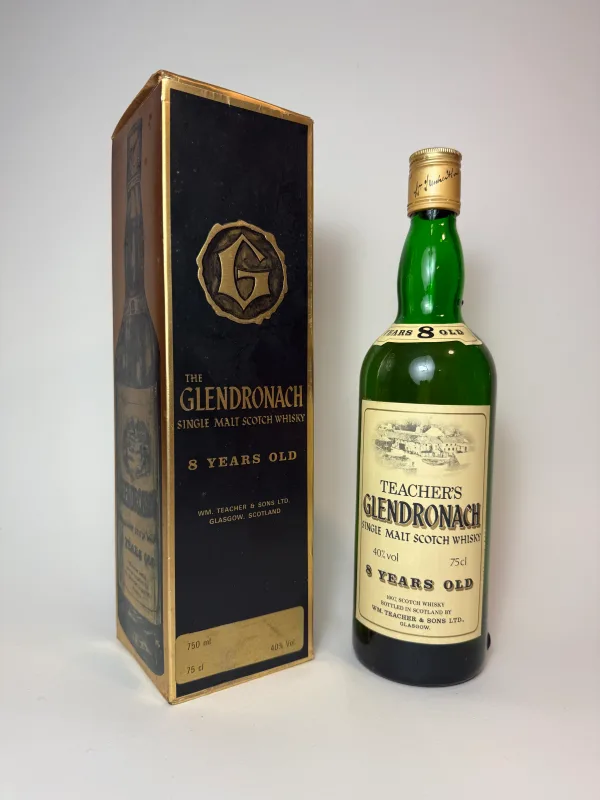 W. M. Teacher & Sons The Glendronach 8 Year Old Highland Single Malt Scotch Whisky - 1970s (75cl, 40%)