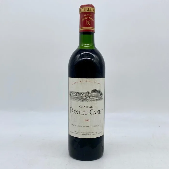 1959 Chateau Pontet-Canet - Pauillac 5ème Grand Cru Classé - 1 Bottle (0.75L)