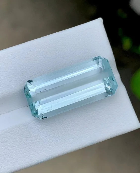 Blue Aquamarine - 19.26 ct - International Colored Gemstone Association (ICA GemLab) - Natural Aquamarine