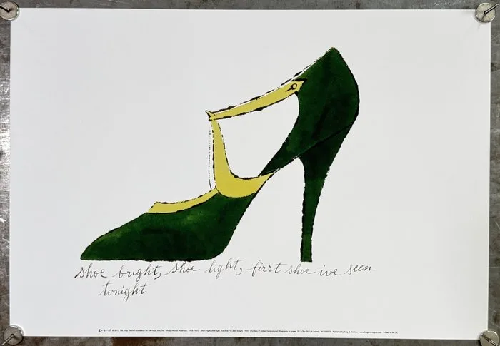 Andy Warhol - Shoe Bright, Shoe Light, First Shoe I've Seen Tonight, 1955 | COA King & McGaw – Andy Warhol