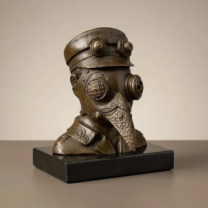 Decorative ornament - Europe - Bronze plague doctor