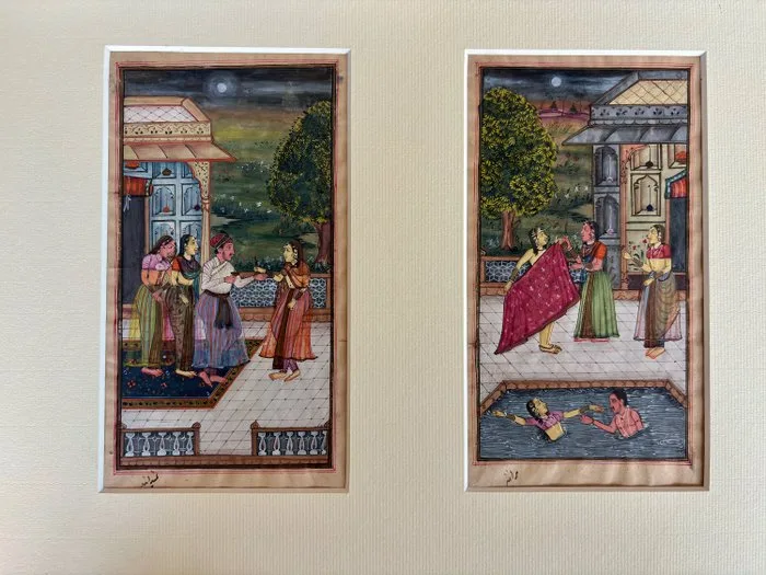 Unknown artist - Indiase en indo Perzische miniaturen