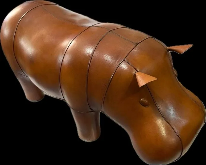 Dimitri Omersa - Ottoman - Leather - Leather Hippo Ottoman
