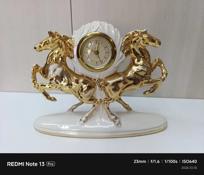 Alarm clock - Kaiser Leuchten - Gilt bronze - 1950-1960