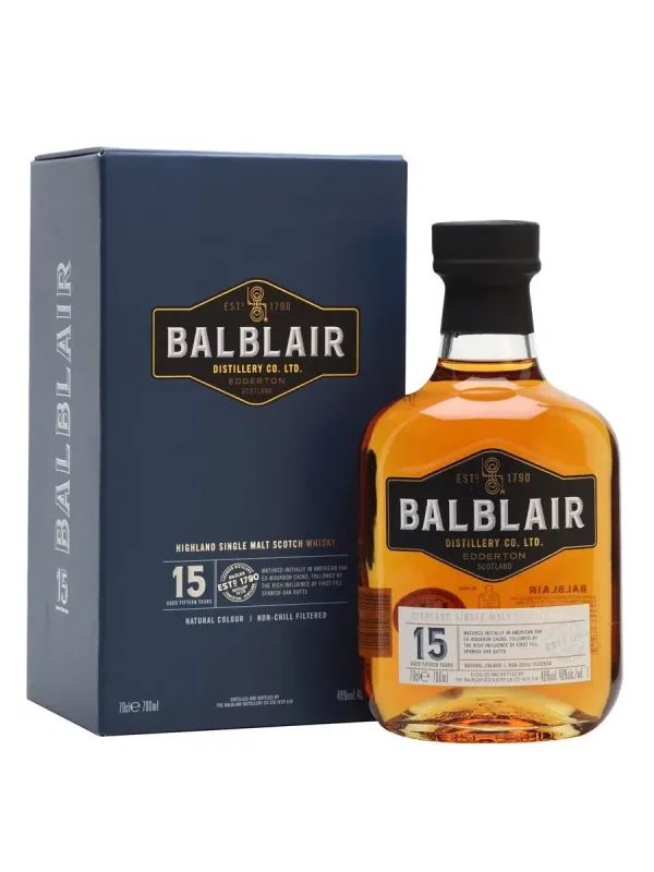 Balblair – 15 Year Old Highland Single Malt (70cl)