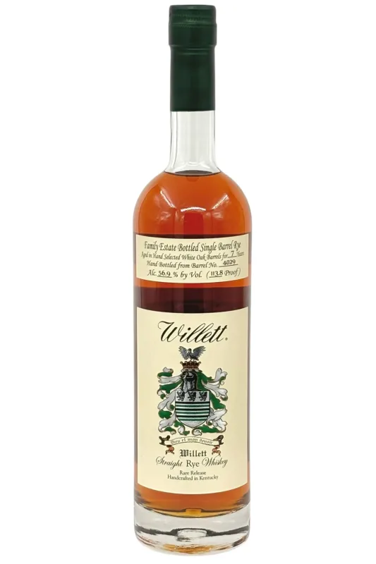 Willett Family Estate 7 Year Old Single Barrel 'Freaks of the Industry' Straight Rye Whiskey Cask #4029