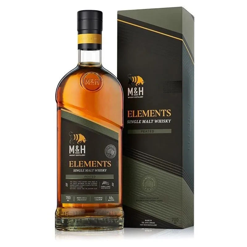 M&H Elements Peated (70cl, 46%)